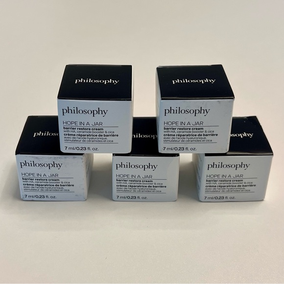 Philosophy Other - NEW IN BOX PHILOSOPHY HOPE IN A JAR BARRIER RESTORE CREAM SET OF 5  1.15 fl/oz